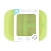 Bumkins Food Jars & Snack Cups|Dishes, Utensils & Food Containers*- Snack/Lunch Bento Box, 3 Compartment Container, Green Jelly