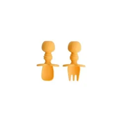 Bumkins Utensils & Accessories|Dishes, Utensils & Food Containers*- Chewtensils baby utensils set - Tangerine