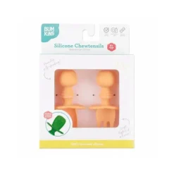 Bumkins Utensils & Accessories|Dishes, Utensils & Food Containers*- Chewtensils baby utensils set - Tangerine