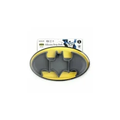 Bumkins Super Heroes|Suction Plates & Bowls*- Dc Comics Silicone Grip Dish, Batman