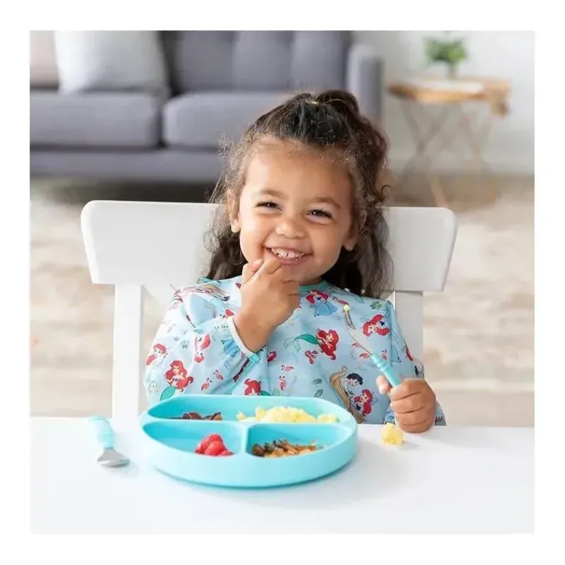 Bumkins Disney Princess|Bibs*- Disney Baby Sleeved Bib, Little Mermaid
