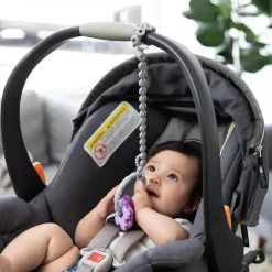 Bumkins Rattles & Teethers*- Gray Silicone Accessory Tethers
