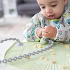 Bumkins Rattles & Teethers*- Gray Silicone Accessory Tethers