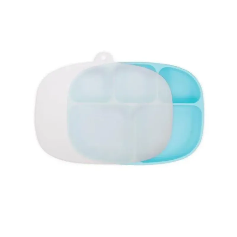 Bumkins Suction Plates & Bowls|Dishes, Utensils & Food Containers*- Grip Dish And Stretch Lid, Blue