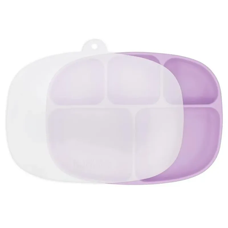 Bumkins Suction Plates & Bowls|Dishes, Utensils & Food Containers*- Grip Dish And Stretch Lid, Lavender