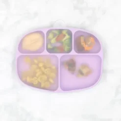 Bumkins Suction Plates & Bowls|Dishes, Utensils & Food Containers*- Grip Dish And Stretch Lid, Lavender