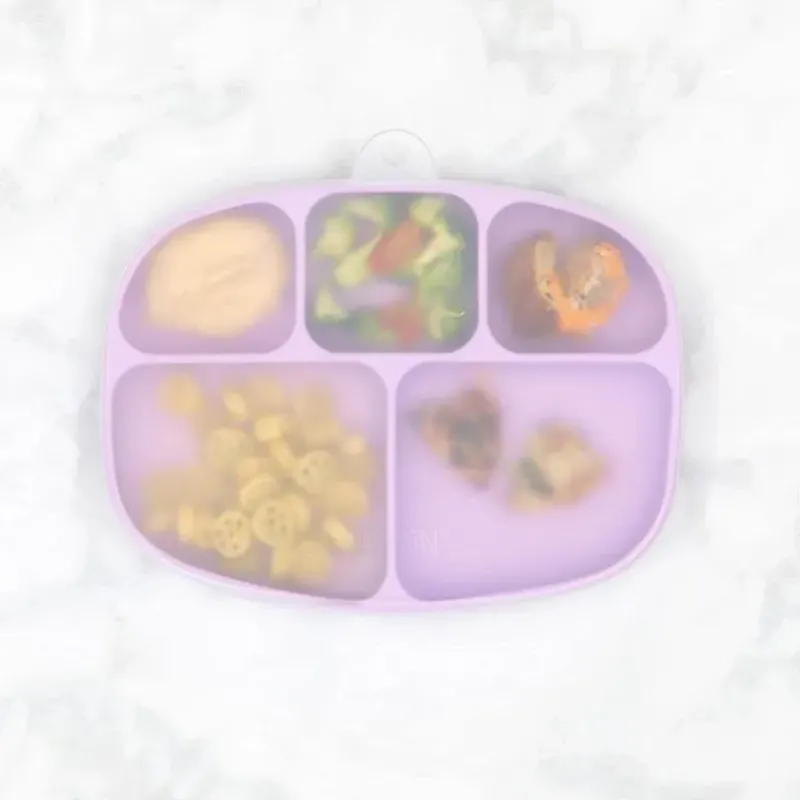 Bumkins Suction Plates & Bowls|Dishes, Utensils & Food Containers*- Grip Dish And Stretch Lid, Lavender