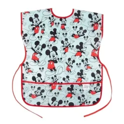Bumkins Mickey & Minnie|Bibs*- Mickey Mouse Classic Short Sleeved Smock