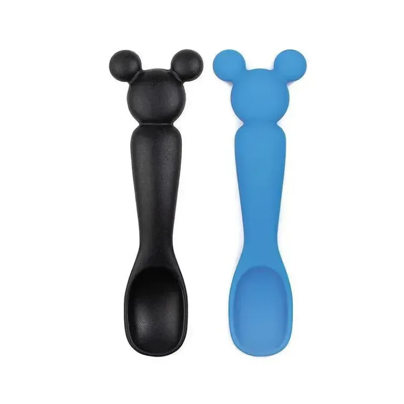 Bumkins Mickey & Minnie|Utensils & Accessories*- 2Pk Baby Disney Mickey Mouse Spoons Set