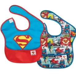 Bumkins Super Heroes|Bibs*- 2Pk Dc Comics Superbib Superman