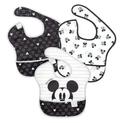 Bumkins Mickey & Minnie|Bibs*- 3Pk Mickey Mouse Disney Superbib