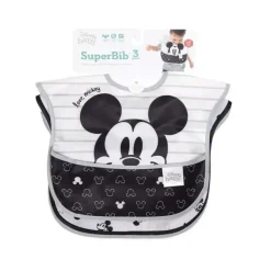 Bumkins Mickey & Minnie|Bibs*- 3Pk Mickey Mouse Disney Superbib