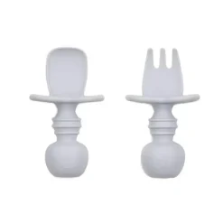 Bumkins Utensils & Accessories|Dishes, Utensils & Food Containers*- Silicone Chewtensils, Gray