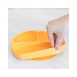 Bumkins Suction Plates & Bowls|Dishes, Utensils & Food Containers*- Silicone Grip Dish - Baby plate - Tangerine