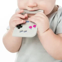 Bumkins Toys For 0-12 Months|Gift For Baby*- Silicone Teether, Nintendo Game Boy