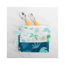 Bumkins Utensils & Accessories|Dishes, Utensils & Food Containers*- Spoon + Fork baby utensils - Tangerine