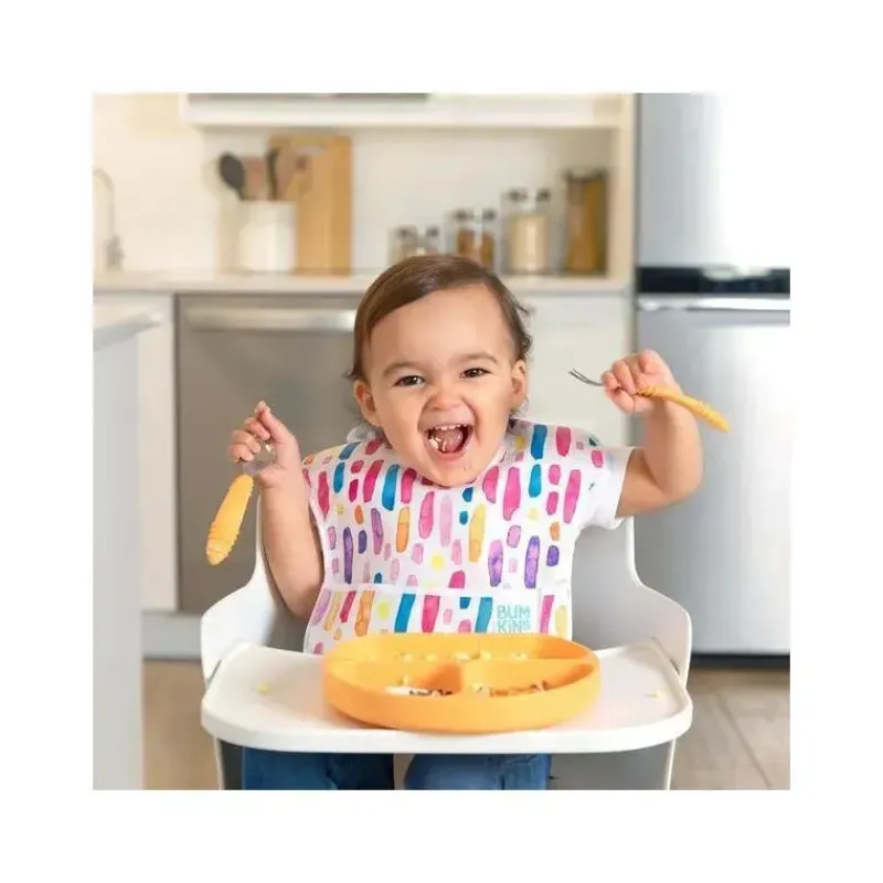 Bumkins Utensils & Accessories|Dishes, Utensils & Food Containers*- Spoon + Fork baby utensils - Tangerine