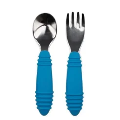 Bumkins Utensils & Accessories|Dishes, Utensils & Food Containers*- Spoon & Fork, Dark Blue