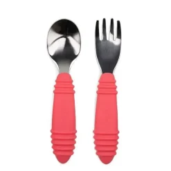 Bumkins Utensils & Accessories|Dishes, Utensils & Food Containers*- Spoon & Fork, Red
