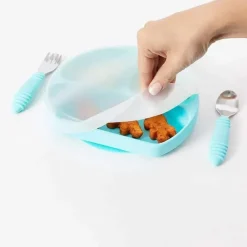 Bumkins Suction Plates & Bowls|Dishes, Utensils & Food Containers*- Toddler and Baby Suction Plates, Blue