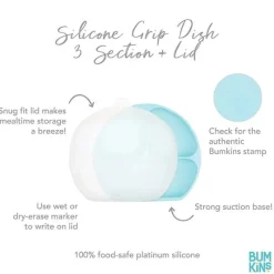 Bumkins Suction Plates & Bowls|Dishes, Utensils & Food Containers*- Toddler and Baby Suction Plates, Blue