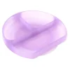 Bumkins Suction Plates & Bowls|Dishes, Utensils & Food Containers*- Toddler and Baby Suction Plate, Silicone Divided Grip Dish, Purple Jelly
