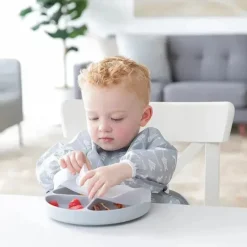 Bumkins Suction Plates & Bowls|Dishes, Utensils & Food Containers*- Toddler and Baby Suction Plates, Gray
