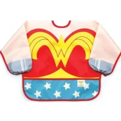 Bumkins Super Heroes*- Wonder Woman Comics Costume Sleeved Bib