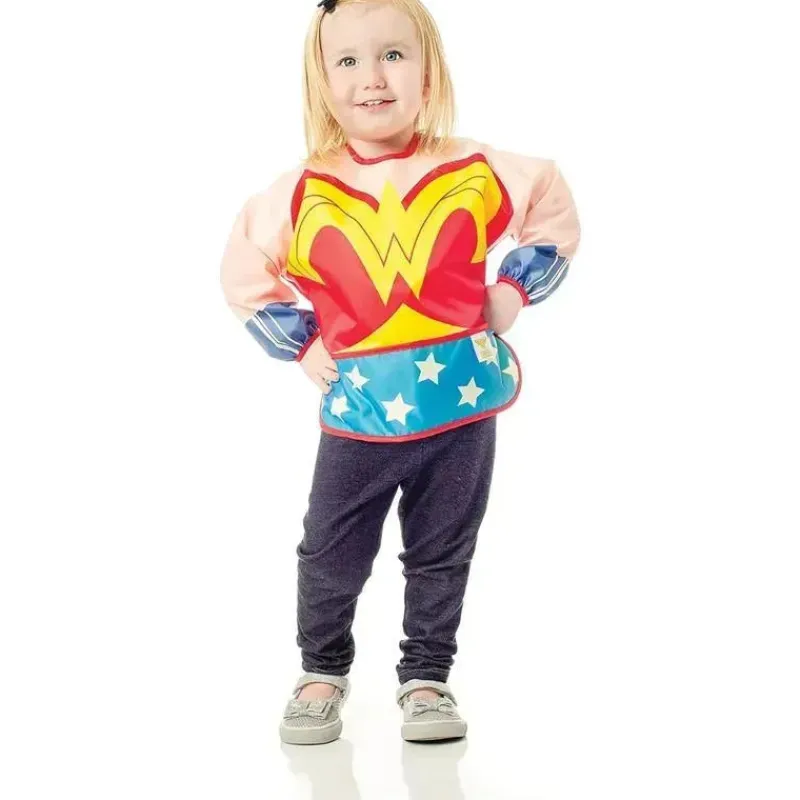 Bumkins Super Heroes*- Wonder Woman Comics Costume Sleeved Bib