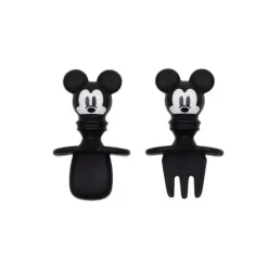 Bumkins Mickey & Minnie|Utensils & Accessories*Disney Mickey Mouse Silicone Toddler Chewtensils in Black