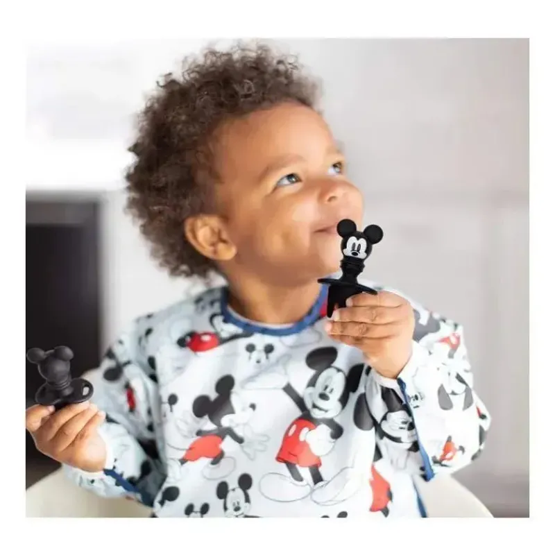 Bumkins Mickey & Minnie|Utensils & Accessories*Disney Mickey Mouse Silicone Toddler Chewtensils in Black