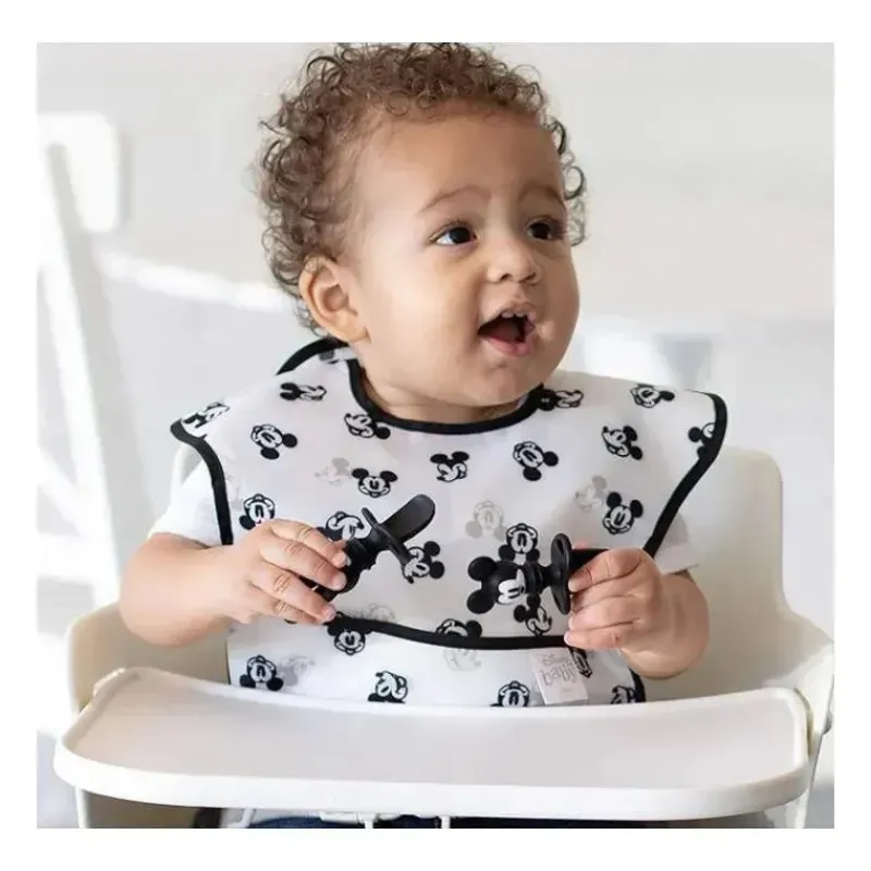 Bumkins Mickey & Minnie|Utensils & Accessories*Disney Mickey Mouse Silicone Toddler Chewtensils in Black