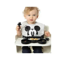 Bumkins Mickey & Minnie|Utensils & Accessories*Disney Mickey Mouse Silicone Toddler Chewtensils in Black