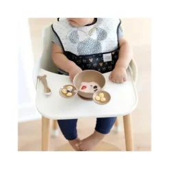 Bumkins Mickey & Minnie|Suction Plates & Bowls*- Disney Silicone First Feeding Set - Gold