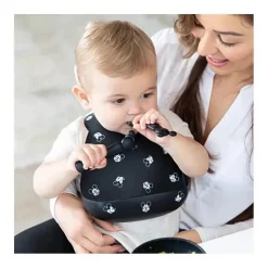 Bumkins Mickey & Minnie|Bibs*Silicone Bib: Mickey Mouse