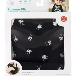 Bumkins Mickey & Minnie|Bibs*Silicone Bib: Mickey Mouse