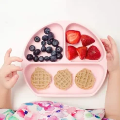 Bumkins Suction Plates & Bowls|Dishes, Utensils & Food Containers*Silicone Grip Dish - Pink