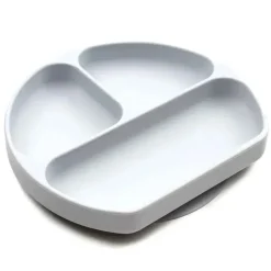 Bumkins Suction Plates & Bowls|Dishes, Utensils & Food Containers*Silicone Grip Dish, Gray
