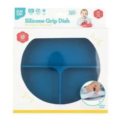 Bumkins Plates & Bowls|Dishes, Utensils & Food Containers*Silicone Grip Dish - Dark Blue