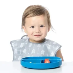 Bumkins Plates & Bowls|Dishes, Utensils & Food Containers*Silicone Grip Dish - Dark Blue