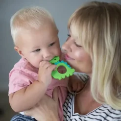 Bumkins Rattles & Teethers|Toys For 0-12 Months*Silicone Teether - Dinosaur