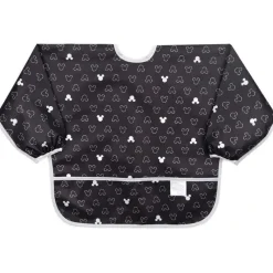 Bumkins Mickey & Minnie|Bibs*Sleeved Bib Love Mickey