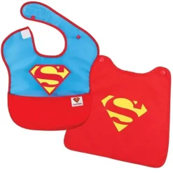 Bumkins Super Heroes|Bibs*Superbib With Cape, Dc Superman