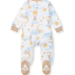 Burt's Bees Baby Baby Sleepwear*Burts Bees - Baby Boy Stardust Bunnies Sleep & Play, Cloud