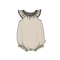 Burt's Bees Baby Baby One-Pieces*Burts Bees - Baby Girl Dotted Muslin Bubble Fossil