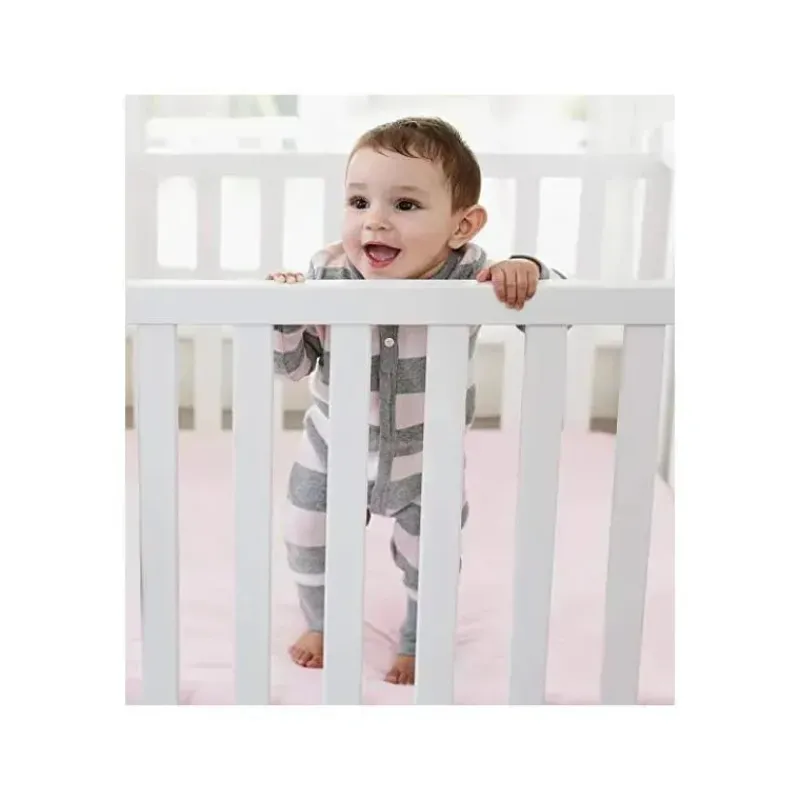Burt's Bees Baby Baby One-Pieces*Burts Bees - Baby Girl Rugby Stripe Coverall, Blossom