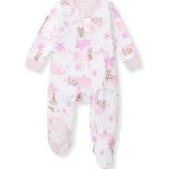 Burt's Bees Baby Baby Sleepwear*Burts Bees - Baby Girl Stardust Bunnies Sleep & Play, Crocus