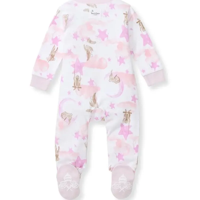 Burt's Bees Baby Baby Sleepwear*Burts Bees - Baby Girl Stardust Bunnies Sleep & Play, Crocus