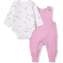 Burt's Bees Baby Baby Onesies & Bodysuits*Burts Bees - Baby Girl Tortoise Jumpsuit & Bodysuit Set, Crocus