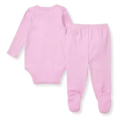 Burt's Bees Baby Baby Onesies & Bodysuits*Burts Bees - Baby Girl Wrap Front Bodysuit Set, Crocus